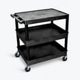 thumbnail image 1 of 3 Shelf Large Black Tub Cart, 1 of 1