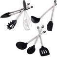 thumbnail image 2 of Utensilios de cocina, utensilios de cocina con el doble de comodidad, juego de utensilios de cocina de 8 piezas (juego de utensilios de cocina de 8 piezas en caja de color, negro), 2 of 5