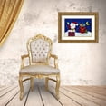 thumbnail image 3 of White, Betz 24x17 Gold Ornate Wood Framed with Double Matting Museum Art Print Titled - Holiday Santa, 3 of 4