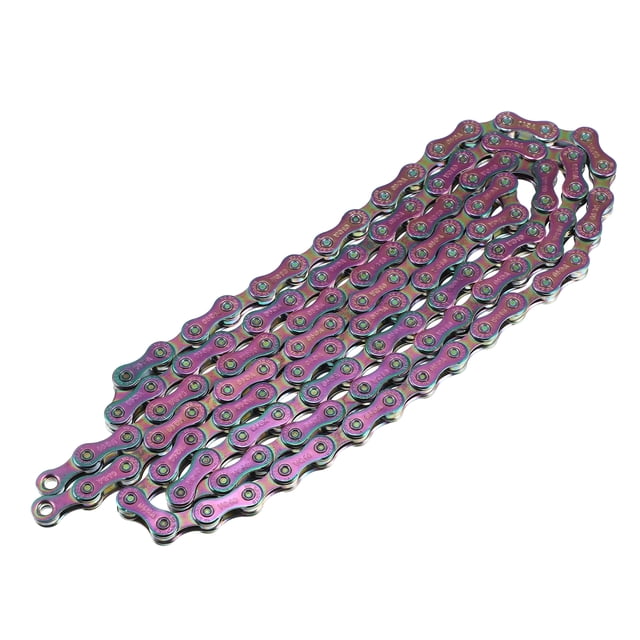 Unique Bargains 10 Speed 116 Links Speed Chain Replacement for Bicycle Bike MTB Metal Multicolor