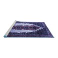 thumbnail image 2 of Ahgly Company Machine Washable Indoor Rectangle Persian Blue Traditional Area Rugs, 2' x 5', 2 of 4