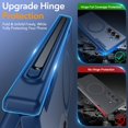 thumbnail image 4 of Funda Oneagle Magnética con Protector de Pantalla para Samsung Galaxy Z Fold 7 con Ranura para S Pen, Azul Translúcido, 4 of 7