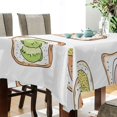 thumbnail image 4 of Yayeee Tablecloths for Rectangular Tables 54 x 54 inch Party Table Cover, Toasts Pattern, 4 of 6