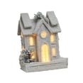 thumbnail image 3 of Casa de nieve navideña de madera con luz y decoración de mesa. Estilo A, 3 of 9