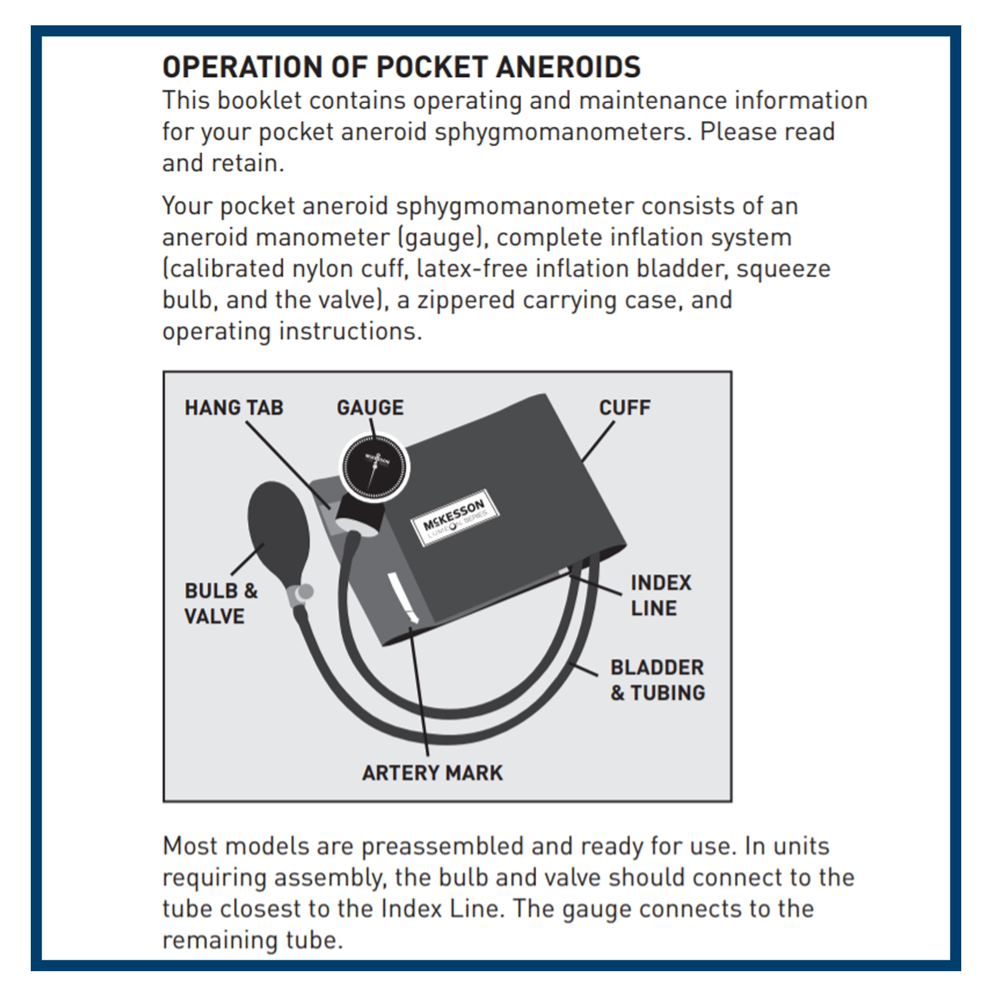  McKesson Blood Pressure Gauge for Standard Aneroid  Sphygmomanometers, 300mmHg, No-Pin Stop, 1 Count : Industrial & Scientific