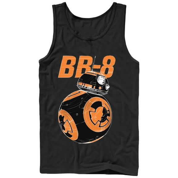 Men's Star Wars The Force Awakens BB-8 On the Move  Tank Top Black Large
