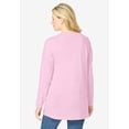 thumbnail image 2 of Woman Within Plus Size Perfect Long-Sleeve V-Neck Tunic, 2 of 6