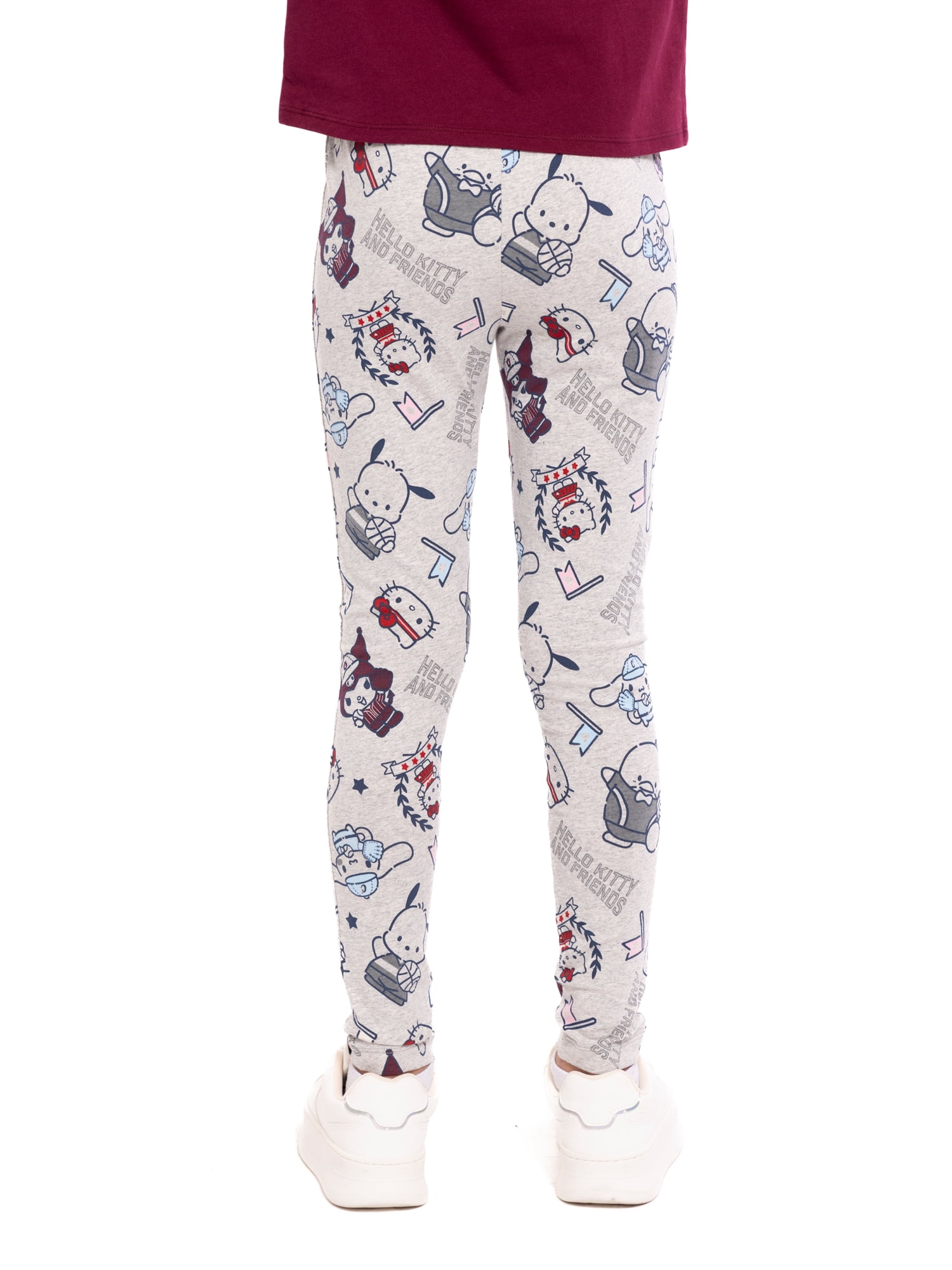 Wonder Nation Hello Kitty Girls Print Leggings, Sizes 4-16