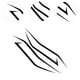 thumbnail image 2 of Pegatinas de rayas para motocicletas, calcomanías para autos, rayas curvas, decoración de motocicletas Negro, 2 of 8