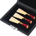 thumbnail image 4 of HUGFEGWE Bassoon Reeds 10×8×3 Pu Leather Cover Black Bassoon Container Box Case With Slots For 3Pcs Reeds U2537-22592, 4 of 8