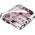 thumbnail image 4 of Cute Throw Blanket for Women Girl Kawaii Flannel Blanket Super Soft Warm Towel Blanket for Couch Sofa Bed Living Room 40x50 in, 4 of 6