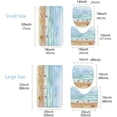 thumbnail image 2 of Summer Beach Sea Gull Bath Rug Sets 3 Piece Marine Animals Starfish Crab Conch Shell Blue Ocean Bath Mat Soft Non Slip Water Absorbent U-Shaped Contour Toilet Mat, Toilet Lid Cover, 2 of 6