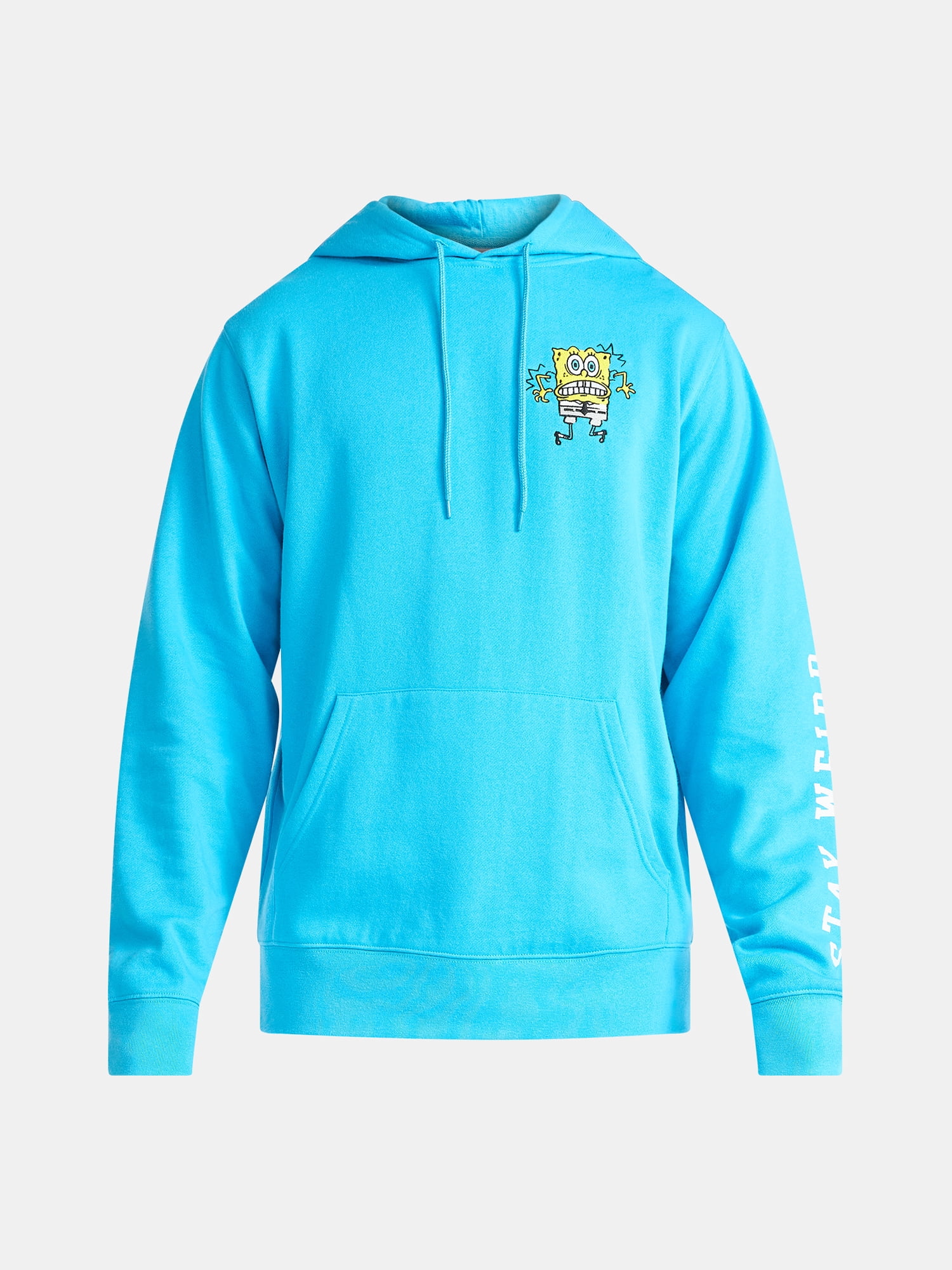 SpongeBob SquarePants Men's and Big Men's Graphic Hoodie with Embroidery, Sizes XS-3XL