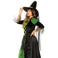 thumbnail image 3 of Leg Avenue Women's 2 Piece Storybook Witch Costume, Black/Green, Medium/Large, 3 of 5