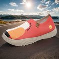 thumbnail image 1 of Mujeres Slip-On Flats redondos pintados de pisos, 1 of 9