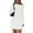 White, variant on PRETTYGARDEN Women's Fall Off The Shoulder Dresses Casual Long Sleeve Ruched Side Slit Cocktail Party Bodycon Mini Dress