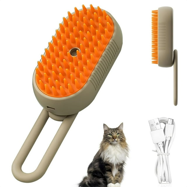 SIfdSeng Steam Cat Brush Steam Brush Upgrade Steam Cat Brush Cat Steam Brush Steam Shedding Brush Belt Release Button Cat Steam Brush Cleaning Agent Steam Brush Cat 20Ml