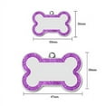 thumbnail image 5 of Personalized Dog Tags and Cat Tags, Glitter Pet Name Tags, Engraved Bone Shape Collar Pendant, Customizable On Both Sides, Multi-Color, 5 of 9