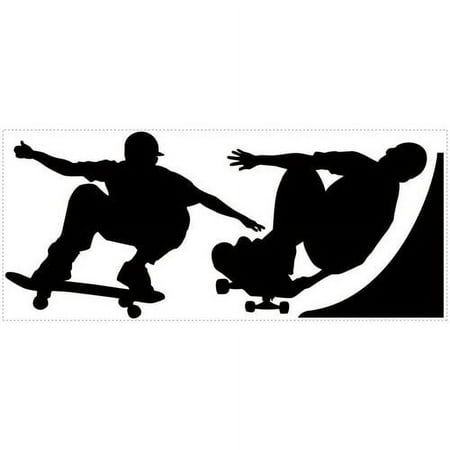 Chalkboard Skaters Peel and Stick Chalkboard Wall Decals