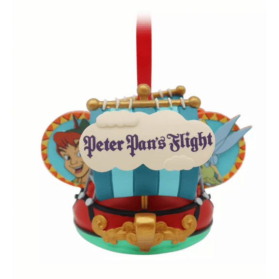 Disney Parks Peter Pan's Flight Ear Hat Christmas Ornament New with Tag