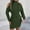Army Green, variant on Oplxuo Women's Cold Shoulder Sweater Dress, Sexy Turtleneck Fall Winter Long Sleeve Cable Knit Bodycon Mini Dresses