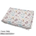 thumbnail image 5 of Teen Room Floor Pillow Lounger Cover, Girlish Sunglasses Camera Ice Cream Underwear Watermelon Modern Graphic Print, Nap Mat Printed Fabric Case for 5 Pillows, 88" x 36", Multicolor, by Ambesonne, 5 of 5