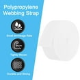 thumbnail image 3 of Uxcell 10 Yard Webbing 2 inch Polypropylene Webbing Strap Heavy Webbing Roll Chair Straps White, 3 of 6