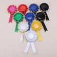 thumbnail image 6 of Unique Bargains 2 Pcs Graduation Party Ribbon Corsage Reusable Graduation Party Corsage Gold Tone Dark Blue, 6 of 6