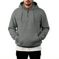 thumbnail image 6 of Yiaimeir Mens Casual Pullover Hoodie Half Zip Sweatshirt Long Sleeve Drawstring Hooded Top Kangaroo Pocket Comfortable Fit, 6 of 6