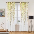 thumbnail image 2 of Sage Green Polka Dots Kitchen Curtains Window Panels, Vintage Abstract Art Watercolor Insulated Window Treatment Curtain, Grommet Curtains for Bedroom/Living Room/Bathroom, 2 Piece 42"Wx84"L, 2 of 8