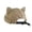 Khaki, variant on Retro Washed Cotton Cat‑Ears Brimless Hat Funny Unique Casual Party Daily Wear Street Fashion Beret Cap