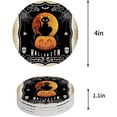 thumbnail image 1 of FMSHPON Halloween Set of 4 Round Coaster for Drinks, Absorbent Ceramic Stone Coasters Cup Mat with Cork Base for Home Kitchen Room Coffee Table Bar Decor, 1 of 6