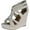 White, variant on Lindy 03 Strappy Open Toe Platform Wedge