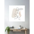 thumbnail image 2 of Abstract Line Art Woman With Butterfly One Line Drawing, Woman Line Drawing Art Minimalist Poster Wall Art, Modern Wall Decor For Living Room Bedroom, 12x18 UNFRAMED, 2 of 3