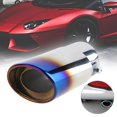 thumbnail image 4 of Punta de silenciador de cola de tubo de escape redondo trasero de coche de acero inoxidable Universal Likrtyny Para estrenar, 4 of 7