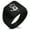 Black, variant on Stainless Steel Biohazard Zombie Hand Mark Geometric Pattern Biker Style Polished Ring