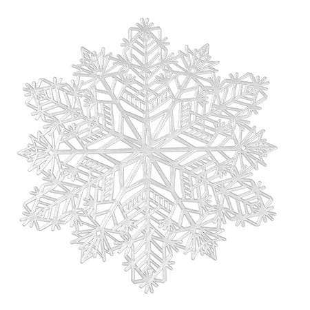 

EJWQWQE Gold Hollow Snowflake Placemat Pvc Hotel Decoion Table Mat