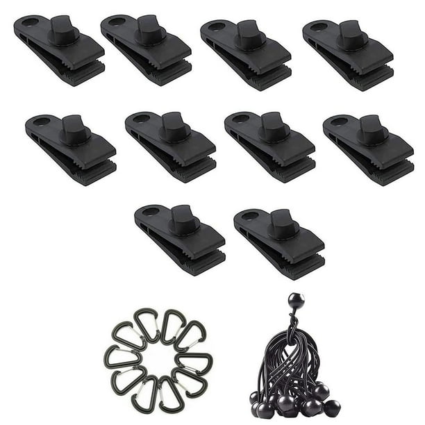 Hebilla de bola elástica de lona/clips de juego con cuerda herramientas de Camping de montaña 30 Uds Ndcxsfigh Para Estrenar