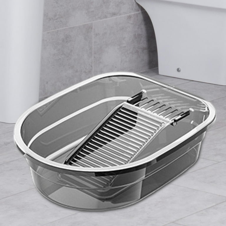 Hand Washing Clothes Bucket Non Slip Washboard Basin for Cleaning