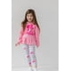 thumbnail image 3 of Conjunto de ropa: sudadera con capucha y leggings de forro polar con estampado peplum para niñas pequeñas, 3 of 8
