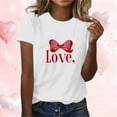 thumbnail image 2 of RXMEKW Chemises à Manches Courtes pour Femmes, T-Shirts Décontractés Imprimés à Col Rond pour Femmes, 2 of 6