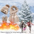thumbnail image 2 of SUSUSU Women's Bow Winter Set, Decorated Hat Scarf Gloves, Three-Piece Cold Weather Wear, 2 of 6