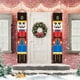 thumbnail image 4 of Cateissary 1 par de pancartas de puerta de soldado de nogal Feliz Navidad porche bandera Navidad decoración del hogar Kits de decoración para fiestas No.01 Cateissary HA002106-01B, 4 of 6