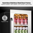 thumbnail image 4 of Whynter 15'' Beverage Refrigerator Cooler, 80 Cans Beverage Fridge, Built in or Freestanding Beverage Center with Stainless Steel Door, 4 of 8