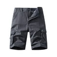 thumbnail image 1 of Styesk Mens Shorts Men's Pockets Cargo Pants Casual Button Classic Summer Short With Multi Pockets, 1 of 5