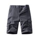 thumbnail image 1 of pstuiky Pantalones cortos para hombre, Pantalones cargo con bolsillos para hombre, pantalones cortos casuales de verano clásicos con botones y múltiples bolsillos Pantalones cortos de baloncesto, 1 of 5