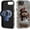 Christmas Xmas Snow Man, variant on Magnetic Case for iPhone 15 Plus Design, Compatible with MagSafe, Slim Protective Soft TPU Bumper Phone Cover Women Girls Case for iPhone 15 Plus-Celestial Stained Glass Moon Stars