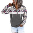 thumbnail image 4 of Gibobby Sudadera con cierre mujer, Sudadera de manga larga casual con estampado de corazón y bolsillo para mujer(Gris,XG), 4 of 5