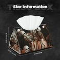 thumbnail image 5 of Logiee Whimsical Halloween Skeletons Print Tissue Box Cover,Stylish Tissue Box Holder Decorative Tissue Cover for Bathroom Toilet Bedroom Living Room Table Desk Office, 5 of 7