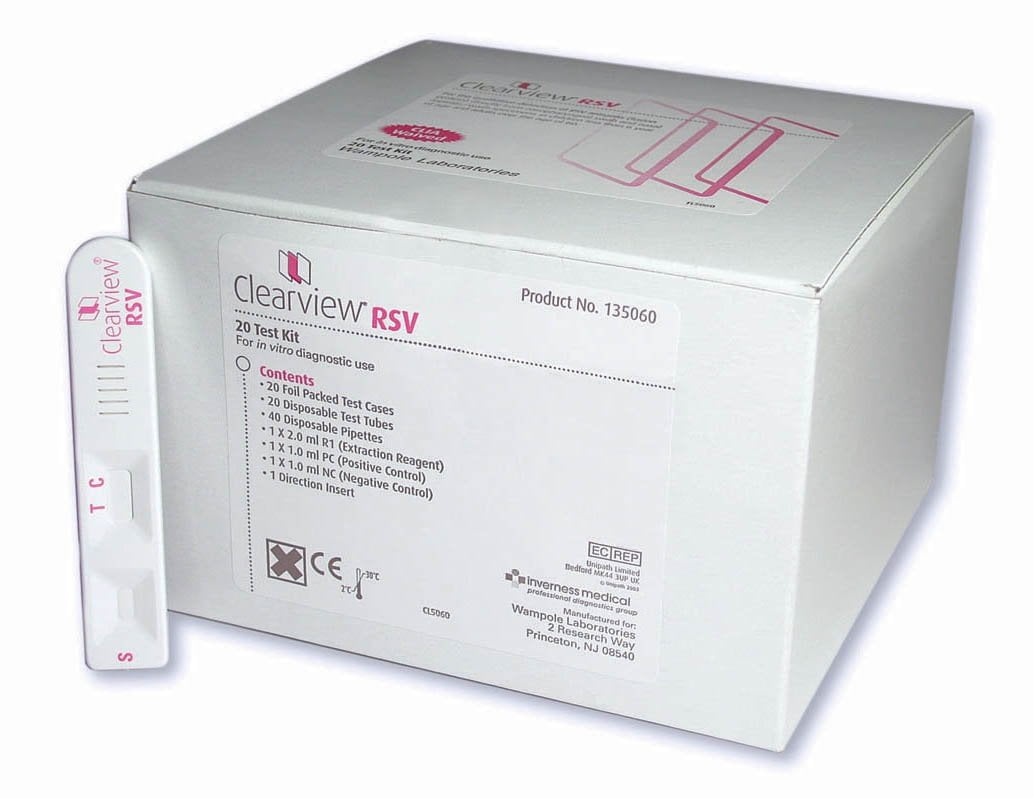 Respiratory Test Kit Clearview Infectious Disease Immunoassay RSV
